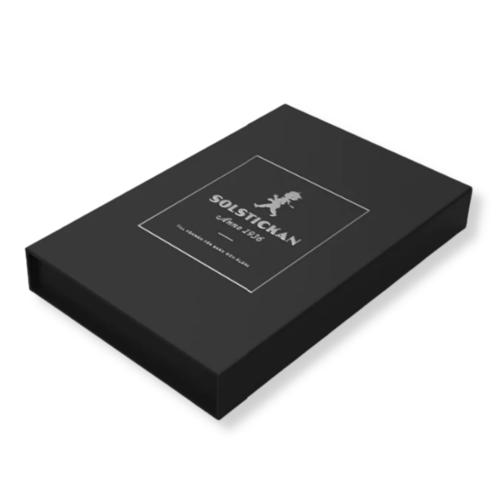 Solstickan brandfilt svart silver table book